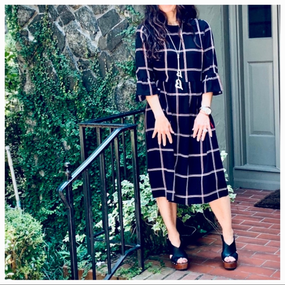 Chic midi striped block dress - Picture 7 of 7